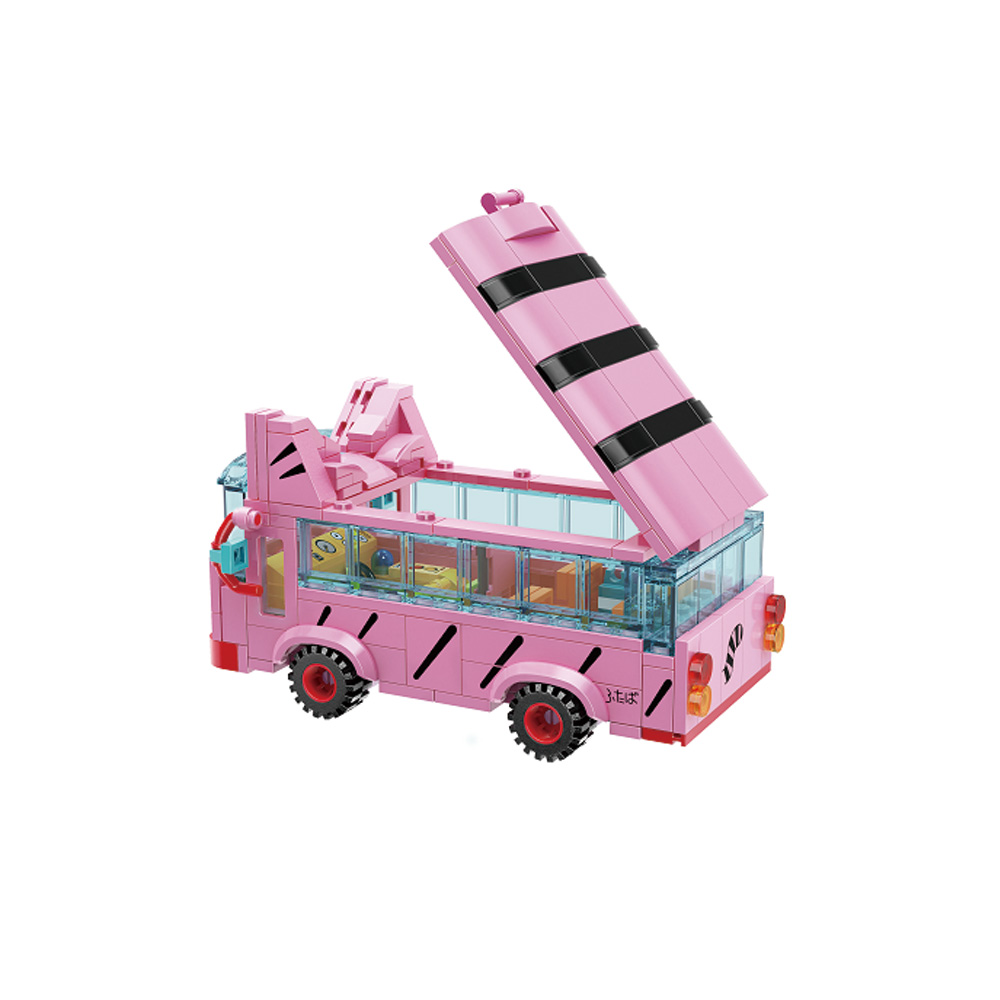 QMAN 積木蠟筆小新公仔雙葉幼稚園巴士(校車) | 台中玩具| LEGO